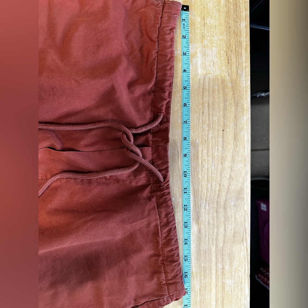 283. Free People Myrrh Terracotta Orange Parachute Boho sz small oversized - Picture 7 of 10